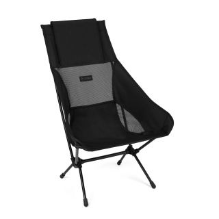 Helinox Campingstuhl Chair Two (hohe Rückenlehne stützt Rücken, Nacken und Schulter) Blackout Edition schwarz